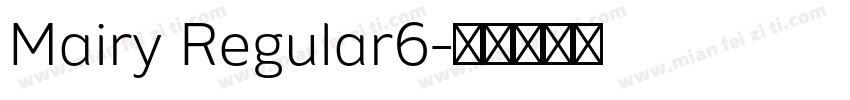 Mairy Regular6字体转换